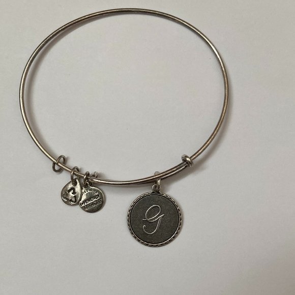 Alex and Ani Jewelry - Alex and Ani Initial G Bracelet Silver